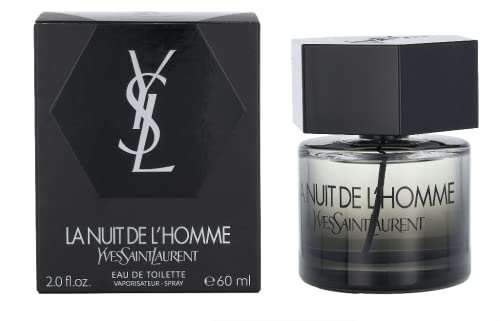 Yves Saint Laurent La Nuit Da L'homme Eau de Toilette Spray for Men, 2 oz