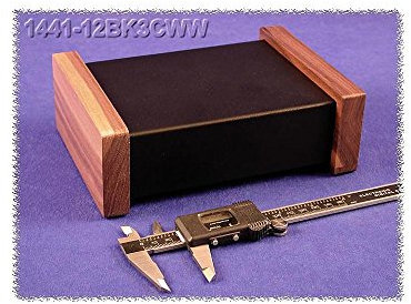 Hammond Electronics 1441 1441-12bk3cww Series Stainless Steel (L x W x H) 178 x 127 x 51 mm Black