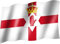 sportfanshop24 Flagge/Fahne NORDIRLAND/Nord Irland Staatsflagge/Landesflagge/Hissflagge mit Ösen 150x90 cm, sehr Gute Qualität
