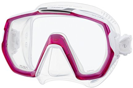 Tusa Freedom Elite - tauchmaske schnorchelmaske erwachsene damen profi - Bougainvillea Rosa