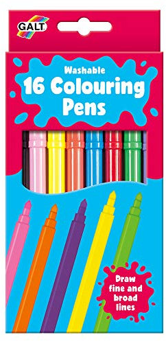 Galt Toys, 16 Colouring Pens - Washable, Colouring Pens for Kids, Ages 3 Years Plus