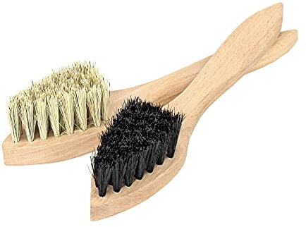 Peggy Perfect Schuhcreme-Bürsten 2er Set, Hell & Schwarz, 24 x 3 x 8 cm