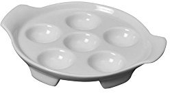 GIRARD - BLANC ASSIETTE ESCARGOTS 6 TROUS - GIRARD - FDS-003403