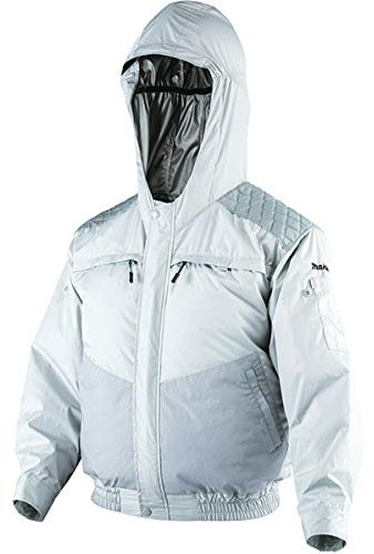 Makita dfj401zl Li-Ion CXT Fan Jacke mit Kapuze, 18 V, elfenbeinfarben, groß