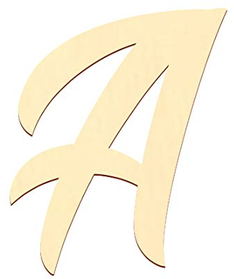 Bütic GmbH Sperrholz Buchstaben - BHeart - Wunschtext/Schriftzug mit Größenauswahl - Pappel 3mm, Größe:5cm, Buchstaben:großes A