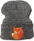 Baddery: Strickmütze - Fuchs - Unisex Outdoor Mütze für Herren und Damen - Fox Beanie (One Size - Antique Grey)