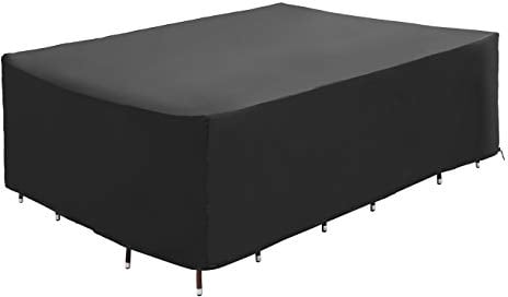B.PRIME 250x200x80cm Schutzhülle für Garten-Tische und Möbel-Gruppen - Wasserdicht atmungsaktiv und UV-stabilisiert - Premium Abdeckhaube Abdeckung Abdeckplane aus 210D Polyester Oxford Gewebe