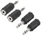 sourcing map 3.5mm Male to 2.5mm Female Connector Adapter Coupler for Stereo Audio Video AV TV Cable Convert 4Pcs
