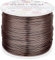 BENECREAT 150m 1mm Alambre de Aluminio Hilo Metálico para Fabricación de Artesanías Rebordeado Alambre de Manualidad de Aluminio Calibre 18 Color Camello