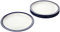 Denby - Elements Medium Dark Blue Plates Set of 4 - Dishwasher Microwave Safe Crockery 22cm - Navy Blue, White Ceramic Stoneware Tableware - Chip & Crack Resistant Lunch Plates