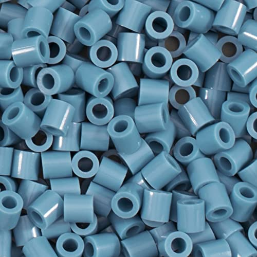 Vaessen Creative 5009-013 Bügelperlen, Stahlblau, 1100 Stück, Steckperlen zum Basteln mit Kindern, DIY Gestalten von Schmuck, Deko, Verzierungen und weiteren Bastelideen