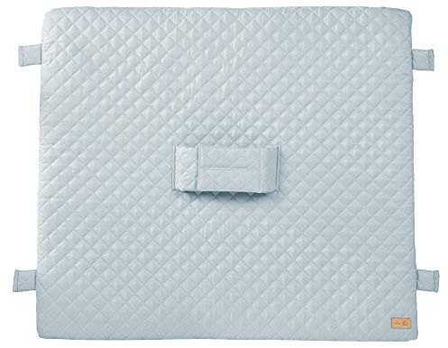 roba Wickelauflage roba Style 85 x 75 cm - Sichere Unterlage mit Haltegurt & Laschen für Baby Wickeltische - Wickelunterlage abwischbar - Hellblau