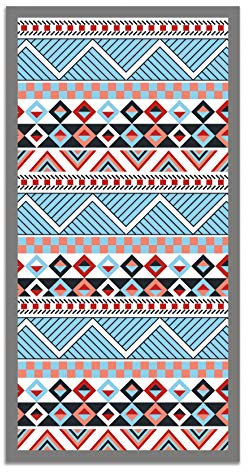 Panorama Vinylteppich - Modell Vinylteppich Azteke Mehrfarbig Farbe - 140x200cm - Verschiedene Größen - Deko Küche, Läufer und Outdoor