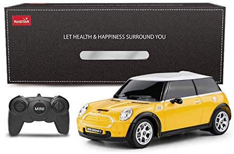 RASTAR Mini Cooper S 1:24 RC Spielzeugauto, ferngesteuertes Auto, Kinder Geschenk (Gelb)
