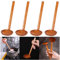 TheStriven 4 Piezas Juego de Cucharas de Sopa de Madera Nature Cucharas Madera Cuchara de Madera Cuchara de Bambú Cocina Cuchara de Mermelada de Miel Retro Cuchara de Sopa de Cucharadita