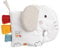 Fehn Soft Bilderbuch Elefant – Fühlbuch mit Bio Baumwolle Stoff mit Tier Motiven - Stoffbuch Spielzeug zum Aufhängen für Kinderwagen und Babyschale – Knisterbuch für Babys und Kinder ab 0 Monaten