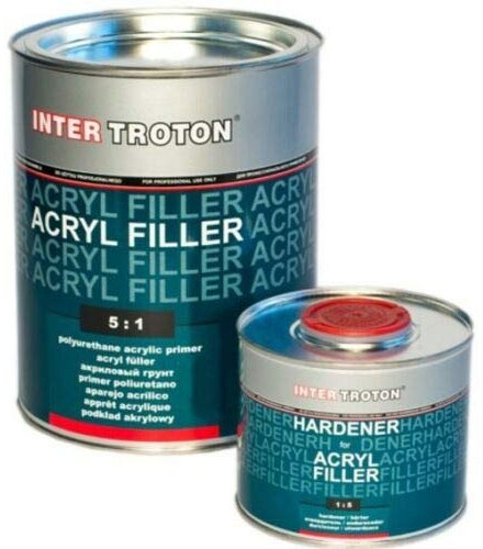 Troton Grundierung 3L HS 5:1 2K Acryl Füller Primer Weiß Ink.Härter 0,5L