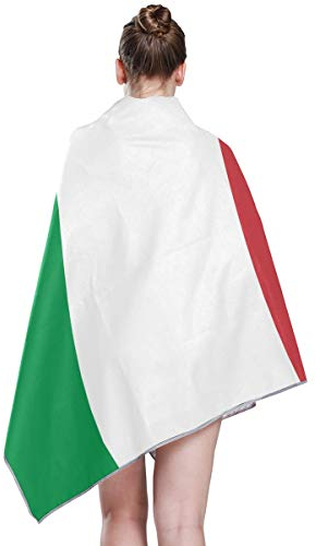 FANTAZIO Badetuch Flagge Italiens farbecht schnelltrocknend Badetuch Gym Handtücher