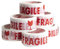 Nastro adesivo fragile 6 pezzi nastro fragile imballo pacchi 50x66 mt per imballaggio