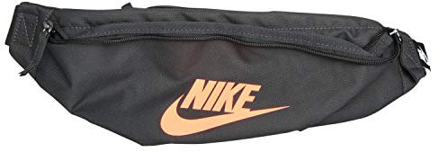 Nike Unisex Sportswear Heritage Hip Bag, DK Smoke Grey/DK Smoke Grey/Bright Mango