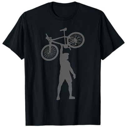 Mountainbike Sport Fahrrad Kunst Bike Rad Motiv Aufdruck T-Shirt