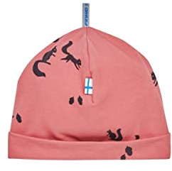 Finkid Hitti Rot - Klassische weiche Kinder Jersey Ganzjahres Mütze, Größe M - Farbe Rose