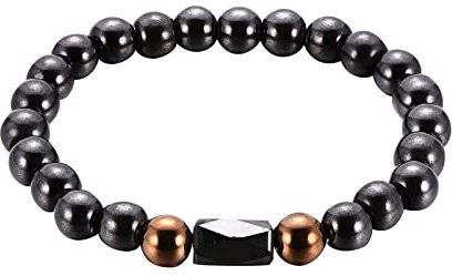 Anti-Schwellung Schwarzer Obsidian Schlankheits-Fußkettchen, 2022 Lymphdrainage Natürliche Magnetfeldtherapie Obsidian-Perlen-Armband-Fußkettchen,Gewichtsverlust Anti-Krampfadern-Fußkettchen