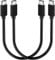 SUMPK 30 cm corto USB C a USB C cavo 100W 2 pack, cavo USB C 3.1 di ricarica veloce PD cavo 10Gbps ad alta velocità dati, 4K@60Hz Uscita video compatibile per Display Monitor