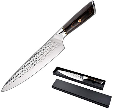 Juego de cuchillos 5CR15 Cuchillo de cocina forjado a mano High Carbon Steel Full Tang Chef Carnicero Carnicero Tajado Cortar Santoku Cuchillo de cocina (Color : B)