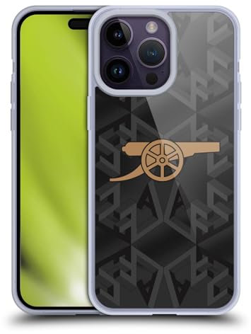 Head Case Designs Officially Licensed Arsenal FC Away 2022/23 Crest Kit Soft Gel Case Compatible With Apple iPhone 14 Pro Max