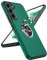 LeYi Funda para Samsung Galaxy S22 5G 6.1, Armor Carcasa con 360 Grados Metálico Anillo Hard PC Silicona Bumper Antigolpes Case para Movil Samsung S22 5G, Verde