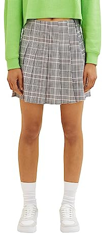 TOM TAILOR Denim Damen 1038305 Mini-Rock mit Karomuster, 32456-rose Grey Check, M
