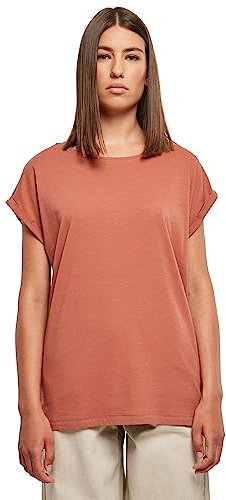 Urban Classics Ladies Stretch Jersey Cropped Tee Frauen T-Shirt rot S