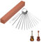 Lime Capotasto Chitarra,Lime Chitarra Ponte Aghi per Macinazione con 13 Taglie di Aghi di Macinazione in Acciaio Inossidabile e 1 Pietra di Molare,per Chitarra,Ukulele,Basso