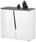 DEINE TANTE EMMA 43-017-13 Kommode Boston Sideboard Weiß Hochglanz/Schwarz ca. 88 x 83 x 38 cm