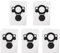Lot de 5 sacs d'aspirateur pour aspirateur pour Nilfisk 107419593 ATTIX 33/44