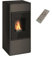 Stufa a pellet Doppia Canalizzazione Sonia 15 15,22 Kw Antracite 4 Stelle 387 mc riscaldabili On Fire Line (Stufa + Telecomando)