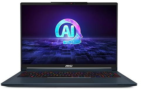 MSI Stealth AI Studio 16 16:10 QHD+ 240Hz Gaming Laptop - (Intel Core Ultra 9 185H, NVIDIA GeForce RTX 4070, 32GB RAM, 2TB SSD, Windows 11 Home) - Star Blue