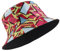 MILAKOO Fischerhüte Bucket Hat Retro 80er 90er Jahre Stil Modische Fischerhut Unisex Reversibel Anglerhut Doppelseitig Festival Sonnenhut