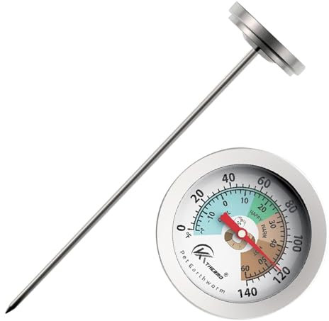 Lnhgh Bodentemperaturthermometer, Garten Thermometer Bodentemperatur