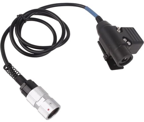 Paopaoldm U94 PTT Adapter Headset Cable Plug Push To Talk Connector For AN/PRC148 & AN/PRC152 Two Way Radio Headset Adapter