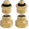 Joyan 4 Stück Euro Adapter Set EU Gasflaschen Adapter, Gasflaschen Adapter Gas Adapter Gasanschluss Adapter Für Gasflaschen Gasgeräte