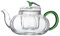 Luxshiny Teiera In A Forma Di Zucca Teiera In Per Foglie Di Tè Sfuse Teiera In Ad Alta Borosilicato Con Fiori Teiera In Con Manico 600 Ml