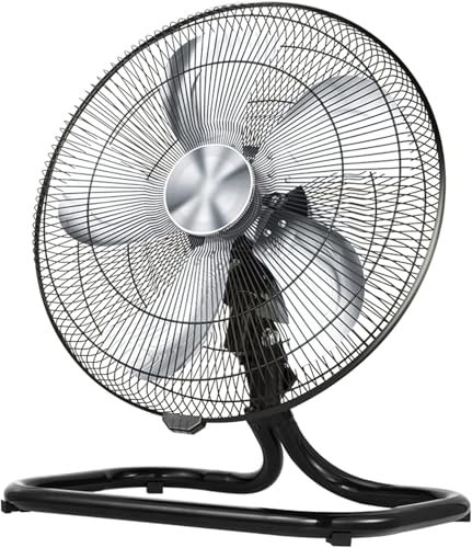 MHSHYS Oscillating Desk Fan, Table Fan, Floor Fan, Standing Fan, Oscillating Cooling for Bedroom, Gym, Garage, Warehouse, Workshop and Industrial(50cm(20inch))