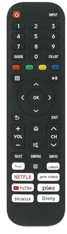 EN2ZF30 Universelle Télécommande Convient pour Hisense/AntteQ TV AV24H3 AV32D1 AV32H3 AV42F3 AV50D1 AG24N1C AG24F1DCU AG32H3 AG42F3 AB24F1D AB32D1 AB42D1 AB50D1 AG50D1