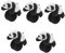 TOYANDONA 5st Cartoon-armband Kinderspielzeug Paare Armbänder Panda Animal-slap-armbänder Für Kinder Party-armbänder Druckknopfbänder Für Kinder Am Handgelenk Partygeschenk Stoff