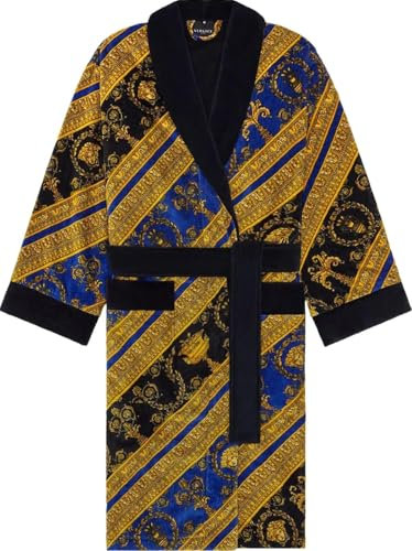Versace Bademantel I Love Baroque, Größe:XXL, Farbe:Black/Blue