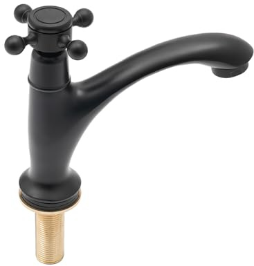 TaNeHaKi Retro Kaltwasser Badarmatur, Waschbecken Mischbatterie,Wasserhahn,Einhebelmischer,Waschtischarmatur FüR Badezimmer