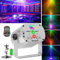 Lumière de Fête avec Télécommande RGB LED Batteries Intégrées câble USB Éclairage de Scène Disco Effet D'éclairage de Scène Son Activé Stage Light pour Fêtes Halloween Noël DJ KTV