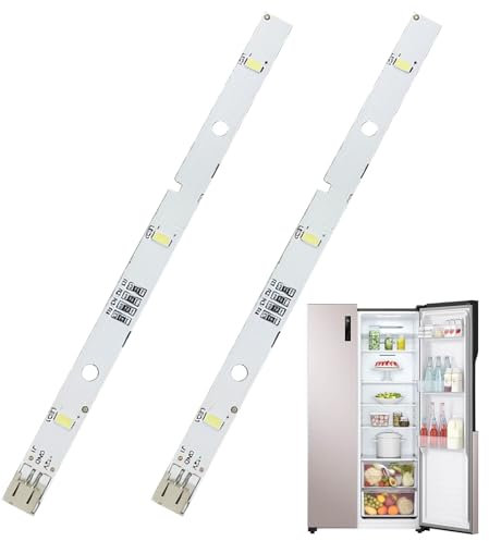 2Pcs LED Strip Light For RONGSHENG/HISENSE,Fridge Light For Refrigerator Lighting Light Bar E349766 MDDZ-162A 1629348 DC12V 2W,For Kenwood Fridge KIFF5017 KIFF5020 KIFF7017 KIFF7020 KSBNDIX18(16x1cm)